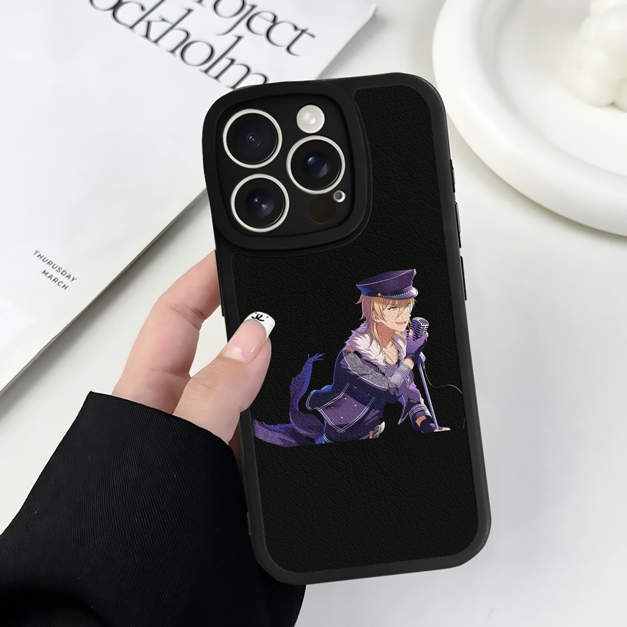 （画像用） あんさんぶるスターズ! Ensemble Stars 【iPhone 16シリーズ対応】シリコンスマホケース（レザー調） 材質：シリコン